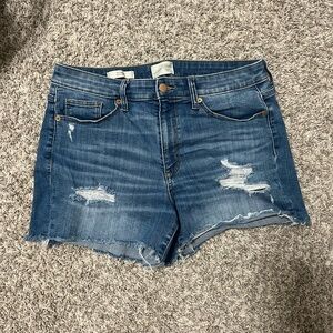 Universal Thread Denim Blue Distressed Women's Shorts